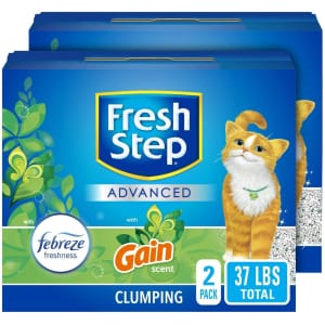 Fresh Step Advanced 37-lb. Clumping Cat Litter for $13 Fresh Step Advanced 37-lb. Clumping Cat Litter for $13