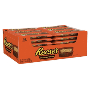 Reese's Peanut Butter Cups Twin Pack 36-Count Box for $22 for members Reese's Peanut Butter Cups Twin Pack 36-Count Box for $22 for members
