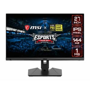 MSI Full HD Gaming RGB Non-Glare Super Narrow Bezel 1ms 1920 x 1080 144Hz Refresh Rate Adjustable for $294 MSI Full HD Gaming RGB Non-Glare Super Narrow Bezel 1ms 1920 x 1080 144Hz Refresh Rate Adjustable for $294