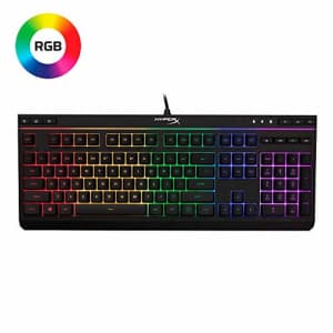 HyperX Alloy Core RGB Membrane Gaming Keyboard Comfortable Quiet Silent Keys with RGB LED Lighting for $30
