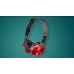 Sony Foldable Headphones with Smartphone Mic and Control - Metallic Red for $25 Sony Foldable Headphones with Smartphone Mic and Control - Metallic Red for $25