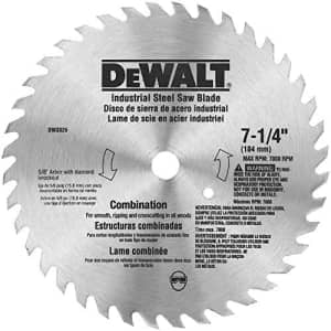 DEWALT DW3325 7-1/4-Inch 40 Tooth ATB Combination Saw Blade with 5/8-Inch and Diamond Knockout for $14 DEWALT DW3325 7-1/4-Inch 40 Tooth ATB Combination Saw Blade with 5/8-Inch and Diamond Knockout for $14