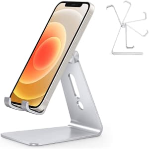 Omoton Adjustable Aluminum Cell Phone Stand for $12 Omoton Adjustable Aluminum Cell Phone Stand for $12
