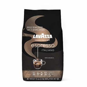 Lavazza Caffe Espresso Whole Bean Coffee Blend, Medium Roast, 2.2-Pound Bag for $21