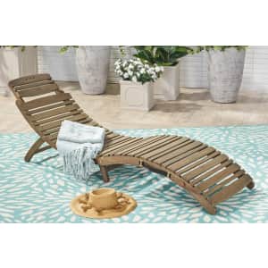 Christopher Knight Home Lahaina Acacia Wood Outdoor Chaise Lounge for $117 Christopher Knight Home Lahaina Acacia Wood Outdoor Chaise Lounge for $117