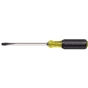 Klein Tools 600-8 Flathead Screwdriver with 3/8-Inch Keystone Tip, 8-Inch Heavy Duty Square Shank for $13