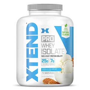 Scivation XTEND Pro Protein Powder Vanilla Ice Cream | 100% Whey Protein Isolate | Keto Friendly + 7g BCAAs for $100