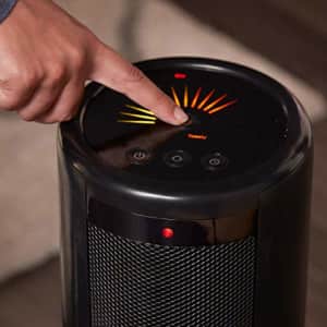 Honeywell ComfortTemp 4 Tower Heater, Black Easy to Use Ceramic Heater Space Heater with Four Heat for $59