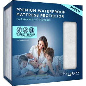 UltraBlock Queen Waterproof Mattress Protector for $31