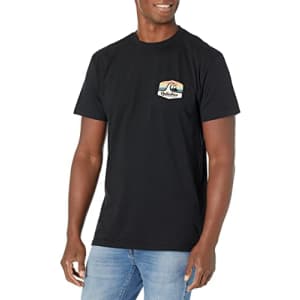 Quiksilver Men's Town Hall Short Sleeve Tee Shirt, Black, X-Large for $16