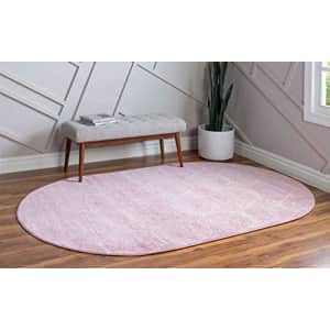 Unique Loom Trellis Frieze Collection Lattice Moroccan Geometric Modern Oval Rug, 3 x 5 Feet, Light for $46 Unique Loom Trellis Frieze Collection Lattice Moroccan Geometric Modern Oval Rug, 3 x 5 Feet, Light for $46