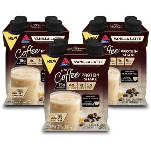 Atkins Iced Coffee Vanilla Latte Protein Shake 12-Pack for $11 via Sub & Save