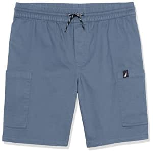 Nautica Boys' Big Drawstring Pull-on Shorts, Summit Blue Cargo, 18-20 for $24
