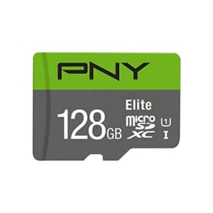 PNY Elite P-SDU128U185EL-GE 128GB Class 10 microSDXC w/ adapter for $50 PNY Elite P-SDU128U185EL-GE 128GB Class 10 microSDXC w/ adapter for $50