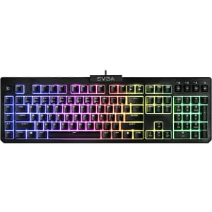 eVGA Z12 RGB-Backlit Gaming Keyboard for $20