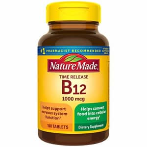 Nature Made Vitamin B12 1000 mcg. Timed Release Tablets Value Size 160 Ct for $9