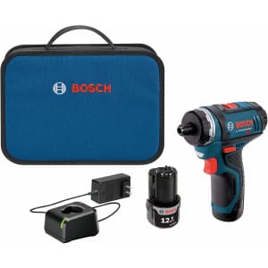 Bosch 12V Max 2-Speed Pocket Driver Kit w/ 2 Batteries for $69
