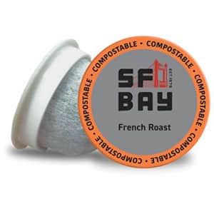 SF Bay Coffee French Roast 12 Ct Dark Roast Compostable Coffee Pods, K Cup Compatible including for $12