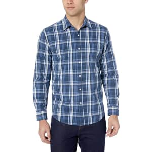 Amazon Essentials Men's Poplin Shirt for $16 Amazon Essentials Men's Poplin Shirt for $16