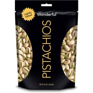 Wonderful Pistachios Roasted Pistachios 16-oz. Bag for $5.69 via Sub & Save Wonderful Pistachios Roasted Pistachios 16-oz. Bag for $5.69 via Sub & Save