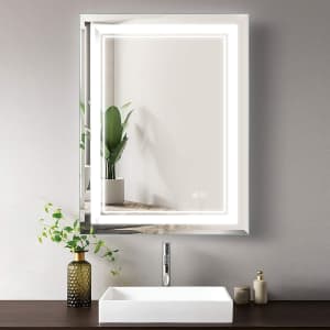 Smartcoom 24" x 32" Touch Control LED Bathroom Mirror for $200