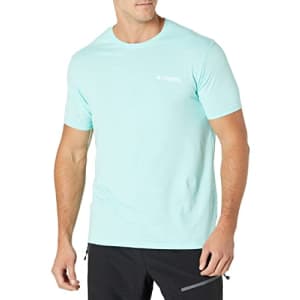 Columbia Apparel Men's Graphic T-Shirt Shirt, Gulf Stream/Sam, Medium for $16