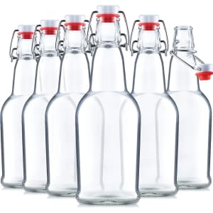 Paksh 16-oz. Flip-Top Glass Bottle 6-Pack for $13