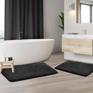 Clara Clark Memory Foam Bath Mat Sets 2 Piece - Non Slip, Absorbent, Soft Bath Rug Set - Fast for $27
