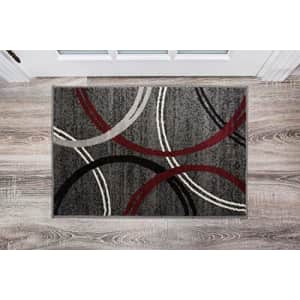 Rugshop Modern Wavy Circles Desing Area Rug 2' x 3' Red for $44 Rugshop Modern Wavy Circles Desing Area Rug 2' x 3' Red for $44
