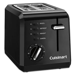 Cuisinart CPT-122BK 2-Slice Compact Plastic Toaster, Black for $50 Cuisinart CPT-122BK 2-Slice Compact Plastic Toaster, Black for $50