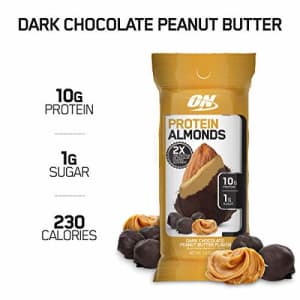 Optimum Nutrition Protein Almonds Snacks, On The Go Nutrition, Flavor: Chocolate Peanut Butter, Low for $49