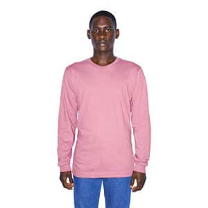 American Apparel Men's Organic Fine Jersey Crewneck Long Sleeve T-Shirt, Lotus, Large for $20 American Apparel Men's Organic Fine Jersey Crewneck Long Sleeve T-Shirt, Lotus, Large for $20