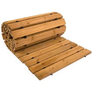 Plow & Hearth 8-Ft. Straight Hardwood Pathway for $75