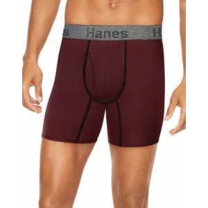 Hanes Men's Comfort Flex Fit Boxer Brief 3-Pack for $11 or three for $28