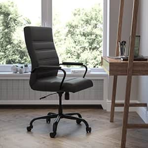 Flash Furniture High Back Desk Chair - Black LeatherSoft Executive Swivel Office Chair with Black for $218