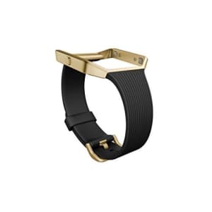 Fitbit Blaze Accessory Band, Slim Black Gold, Small for $53