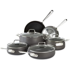 All-Clad Hard Anodized Nonstick 10-Piece Cookware Set for $330