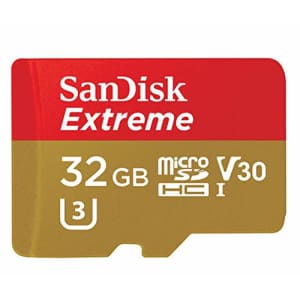 Sandisk Extreme - Flash Memory Card - 32 GB - Microsdhc UHS-I - Gold, Red for $19