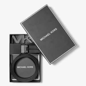 Michael Kors Men's 4-In-1 Logo Belt Box Set for $50