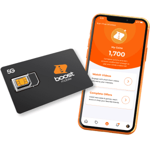 15GB Monthly of 5G/4G LTE Data for 12 Months at Boost Mobile for $240