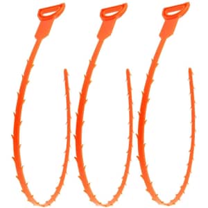 Forlivese 25" Drain Snake 3-Pack for $7 Forlivese 25" Drain Snake 3-Pack for $7