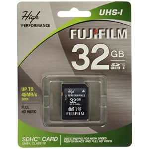 Fujifilm High Performance - Flash Memory Card - 32 GB - SDHC UHS-I, Black (600013603) for $28