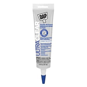 DAP Products Ultra Clear Flexible All Purpose Waterproof Sealant 5-oz. Tube for $8