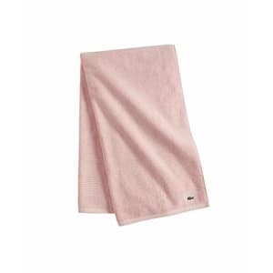 Lacoste Legend 100% Supima Cotton Towel, 650 GSM, 35" W x 70" L Bath, Blossom Pink for $59