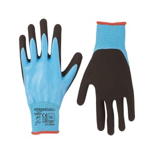Amazon Basics 15-Gauge Reusable Nitrile Work Gloves 2-Pack for $9