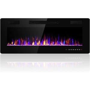 Electactic 36" Wall-Mounted Electric Fireplace for $217