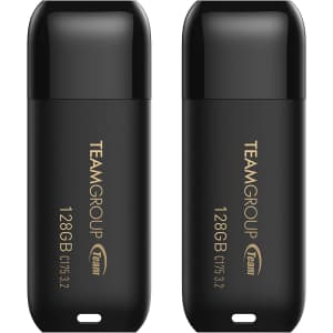 Team Group 128GB C175 USB 3.2 Flash Drive 2-Pack for $16