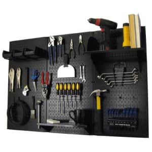Pegboard Organizer Wall Control 4 ft. Metal Pegboard Standard Tool Storage Kit with Black Toolboard for $108 Pegboard Organizer Wall Control 4 ft. Metal Pegboard Standard Tool Storage Kit with Black Toolboard for $108