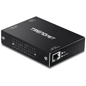 TRENDnet Gigabit PoE+ Repeater/Amplifier, 1 x Gigabit PoE+ In Port, 1 x Gigabit PoE Out Port, for $45