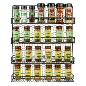 Sorbus 4-Tier Wall Mounted Spice Rack Storage Organizer for $15 Sorbus 4-Tier Wall Mounted Spice Rack Storage Organizer for $15